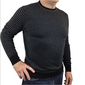 Thomas Parker New York Wool Black/Gray Sweater